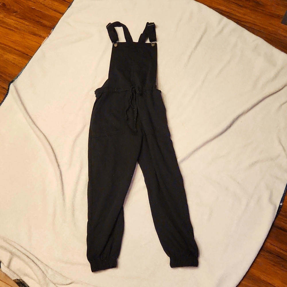 Drawstring Jersey Overalls